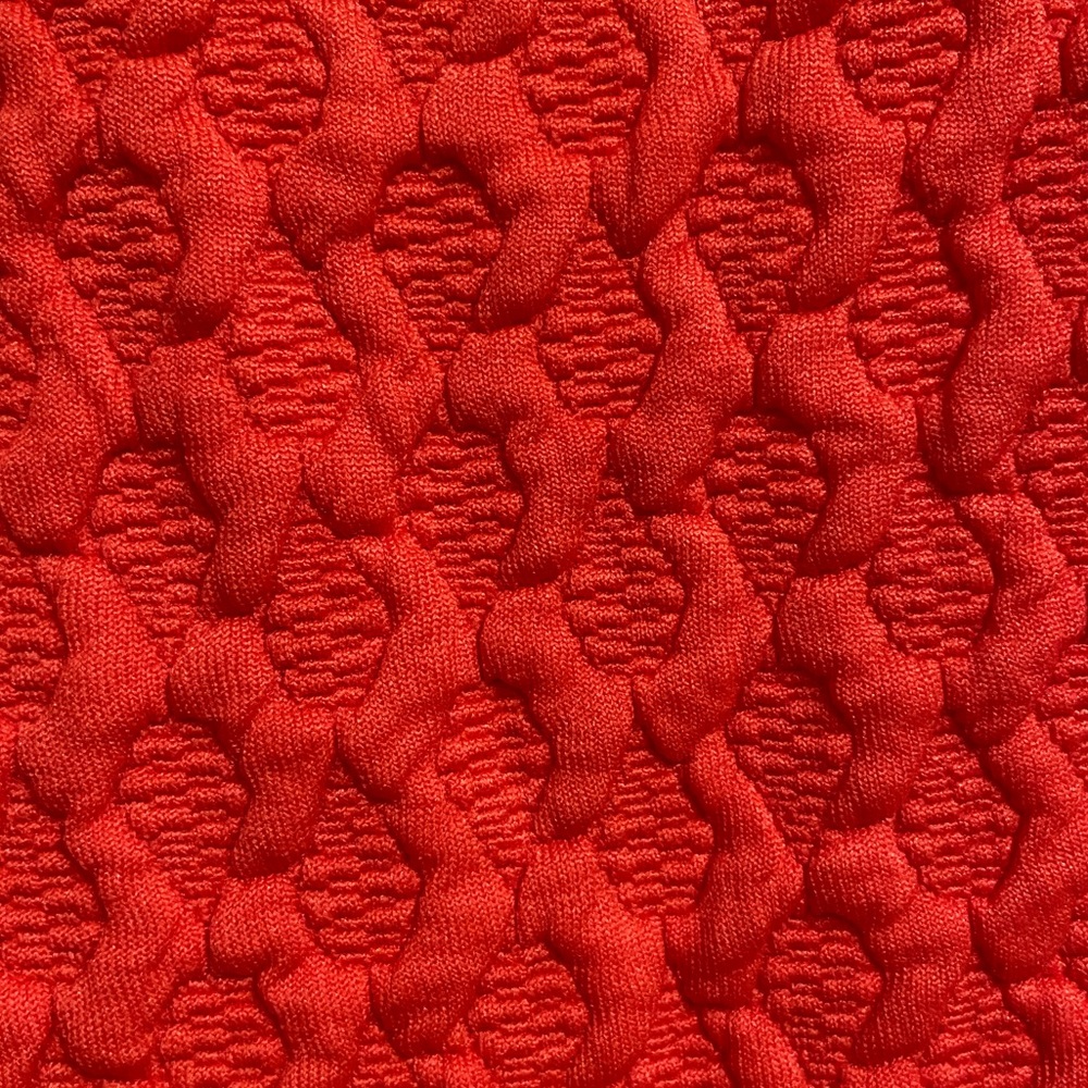 [[Anthropologie]] Maeve Coral Scalloped Dress, Size Medium - Picture 11 of 13